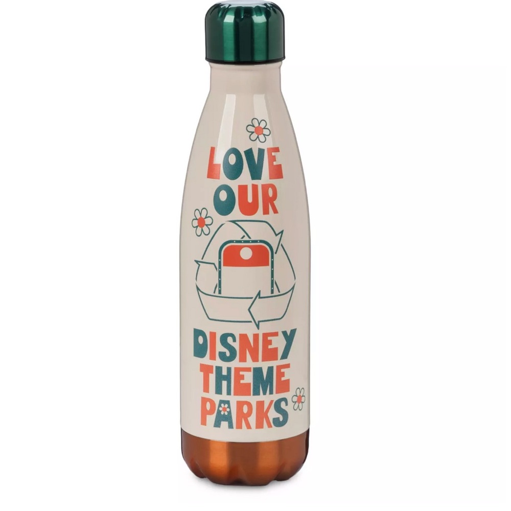 Disney Theme Parks Bottle - Cream, Green, and Orange